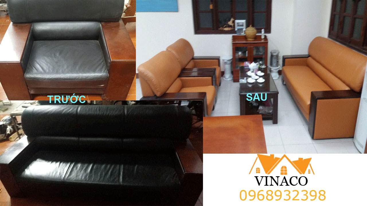 Bọc ghế sofa văn phòngtại Vinaco ở Hồ Chí Minh